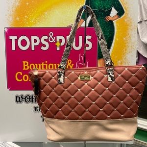 Betsy Johnson Quilted Sweetheart Tote • Blush Pink